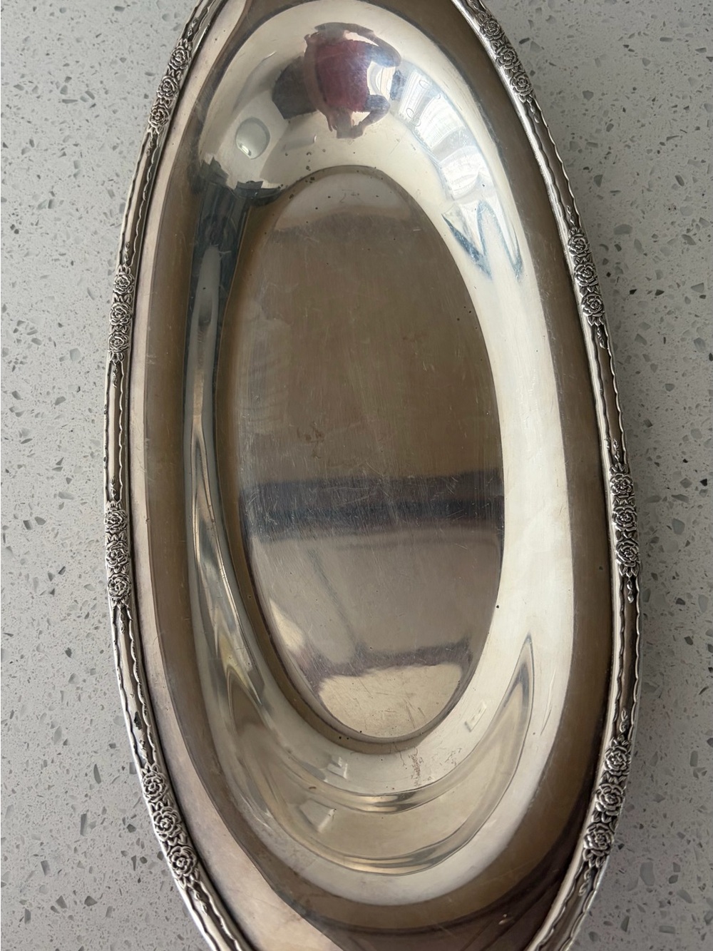 Vintage Camille by International Silver Co Oval Serving Bowl, 13-1/2” x 6-1/2”